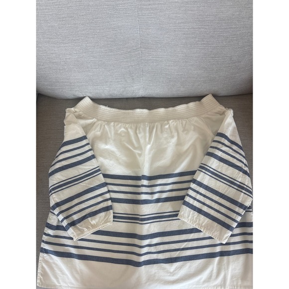 Vineyard Vines‎ Womens Striped Off Shoulder Top Blouse Size S - Picture 1 of 4